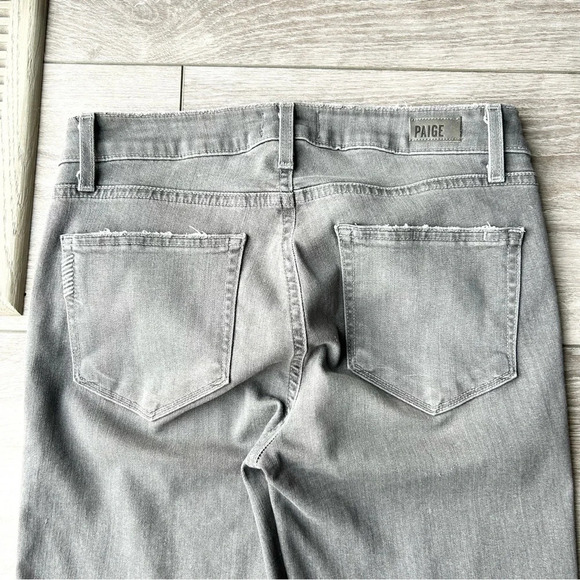 Paige Verdugo Raw Hem Ankle Skinny Jeans in Sea Salt - Picture 14 of 14